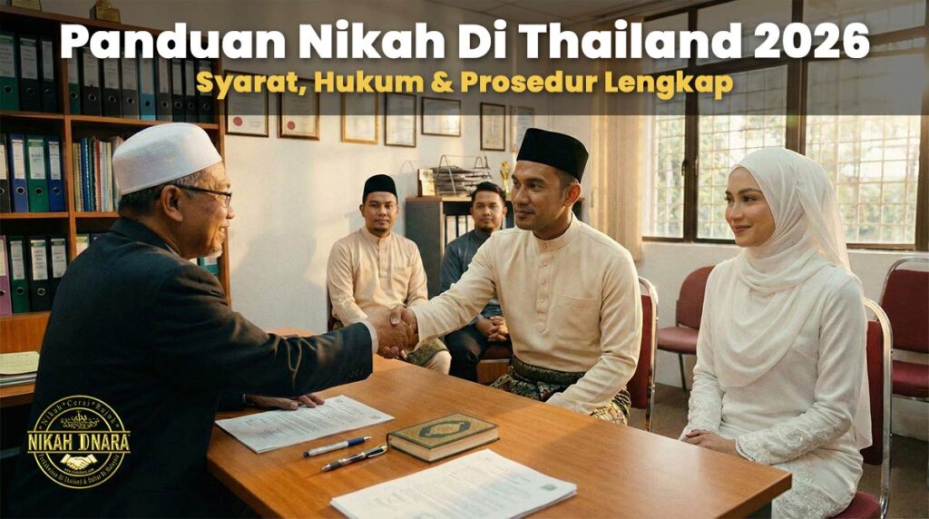 Pasangan Pengantin Bahagia Nikah di Thailand Narathiwat bersama Nikahdnara